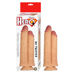 Dildo Hero My Twofer 10"- White - Cake Sex Shop