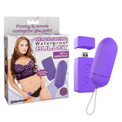 Vibrador Pipedream Waterproof Remote Control Bullet - Purple - Cake Sex Shop