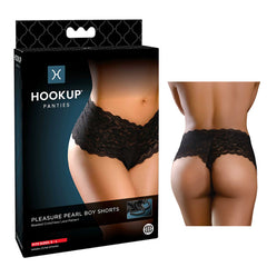 Tanga Hookup Panties Pleasure Pearl Boy Shorts - Fits Size S-L - Cake Sex Shop