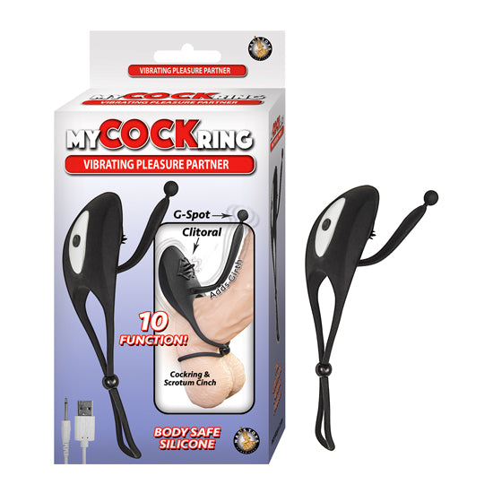 Anillo My Cockring Vibrating Pleasure Partner-Black - Cake Sex Shop