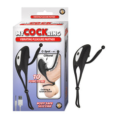 Anillo My Cockring Vibrating Pleasure Partner-Black - Cake Sex Shop
