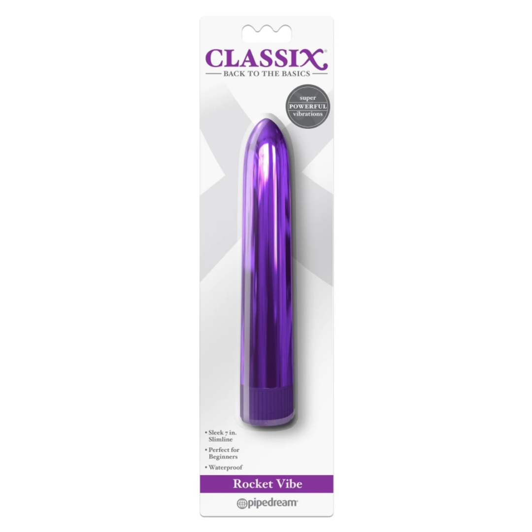 Vibrador Rocket Vibe 7'' Metallic Purple - Cake Sex Shop