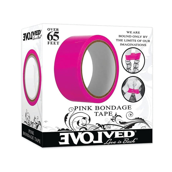 Cinta Bondage Tape Pink, 65' - Cake Sex Shop