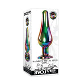 Plug Anal Rainbow Metal Plug Small - Cake Sex Shop