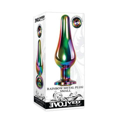Plug Anal Rainbow Metal Plug Small - Cake Sex Shop