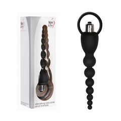 Perlas Adam & Eve Silicone Vibrating Anal Beads- Black - Cake Sex Shop