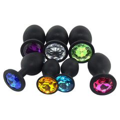 Plug Anal Silicone Crystal - Mediano - Cake Sex Shop 2