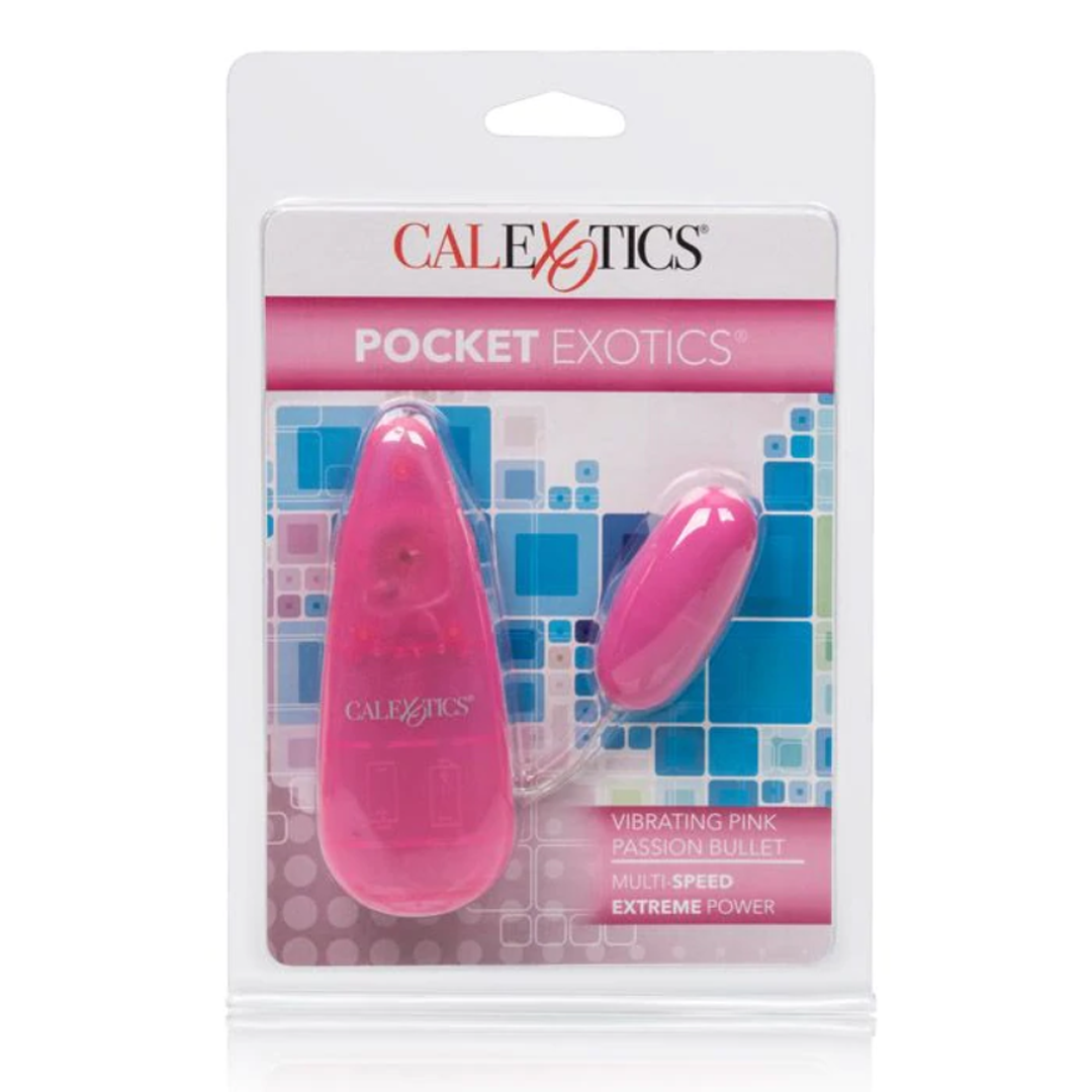 Vibrador Pocket Exotics Vibrating Pink Passion Bullet - Cake Sex Shop