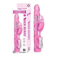 Vibrador Energize Her Bunny 2 - Pink - Cake Sex Shop