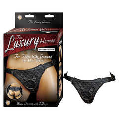 Dildo The Luxury Harness Deluxe Edition - Black - Cake Sex Shop
