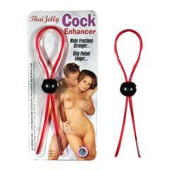 Anillo Thai Jelly Cock Enhancer-Red - Cake Sex Shop