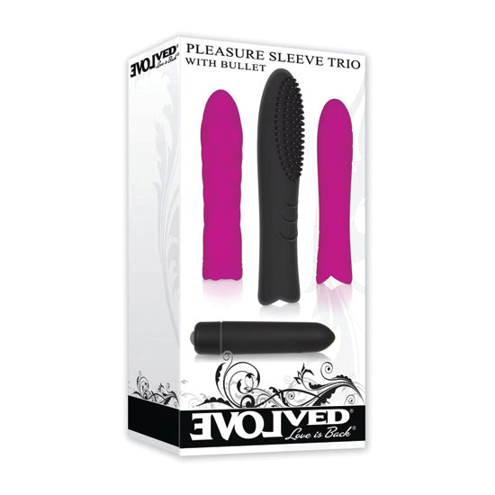 Vibrador Pleasure Sleeve Trio With Bullet - Cake Sex Shop
