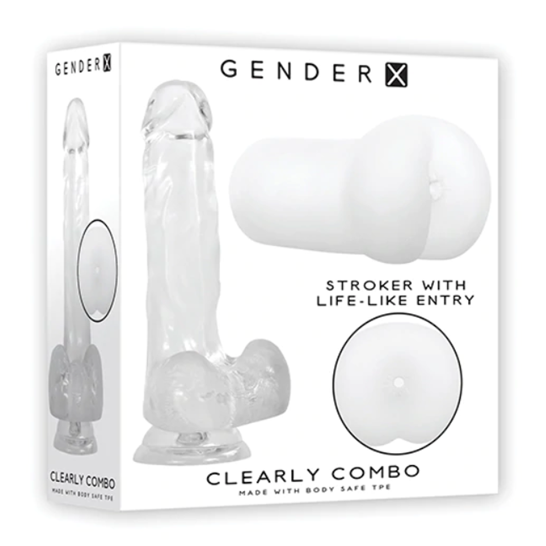 Set Gender X Clearly Combo - 7" Clear - Cake Sex Shop