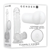 Set Gender X Clearly Combo - 7" Clear - Cake Sex Shop