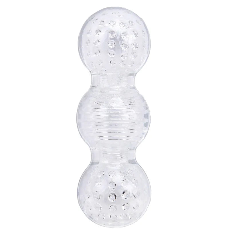 Masturbador Wet Dreams-Big Balls Stroker-Clear - Cake Sex Shop
