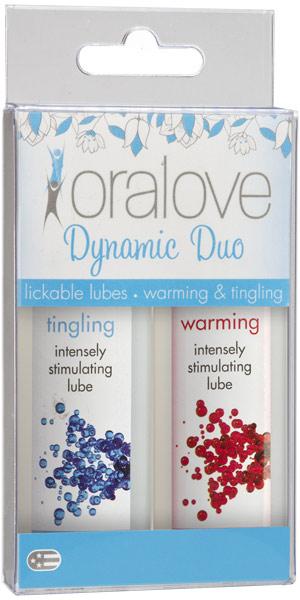 Lubricante Oralove Dynamic Duo Warming Pack - Cake Sex Shop