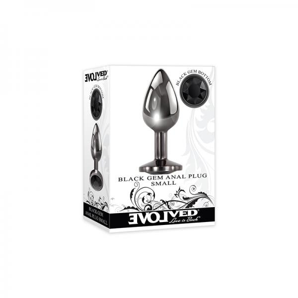 Plug Gem Black Anal Plug Small - Cake Sex Shop