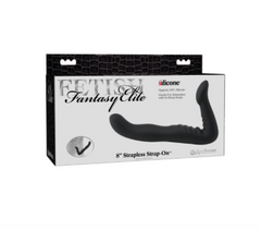 Dildo Fetish Fantasy Elite 8" Strapless Strap-On-Black - Cake Sex Shop