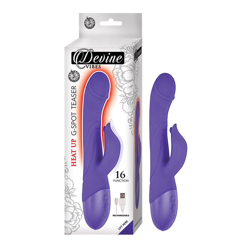 Vibrador Devine Vibes Heat-Up G-Spot Teaser-Purple - Cake Sex Shop