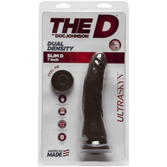 Dildo The D Ultraskyn 7" (Chocolate) - Cake Sex Shop