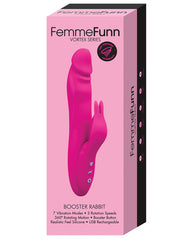 Vibrador Femme Fun Booster Rabbit - Pink - Cake Sex Shop 2 3