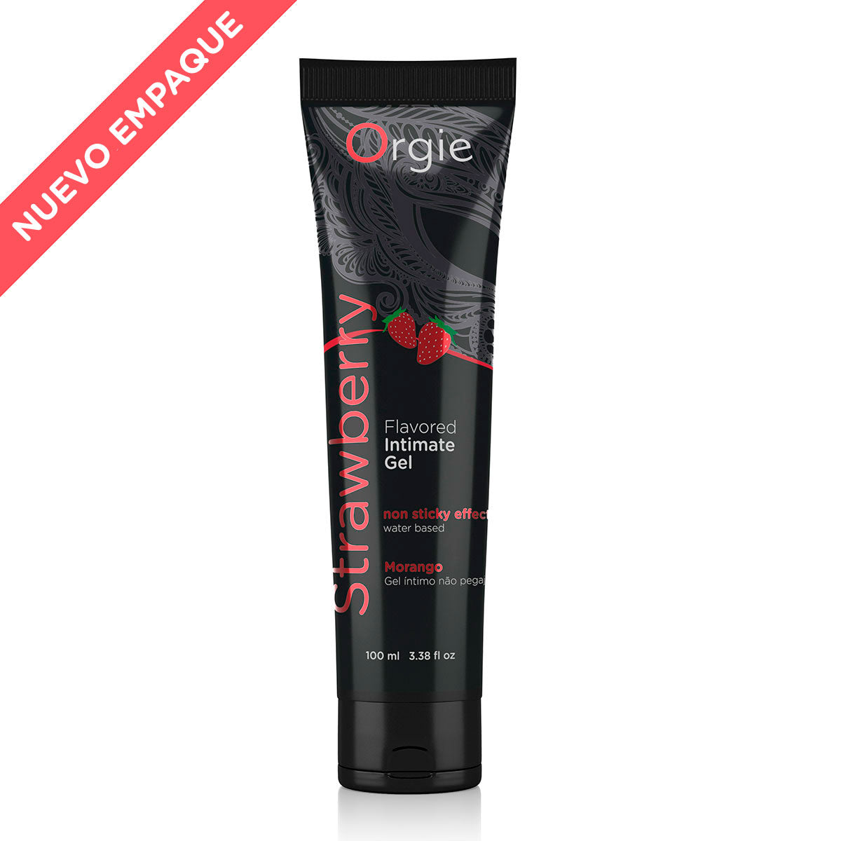 Lubricante Lube Tube Strawberry 100ml - Cake Sex Shop