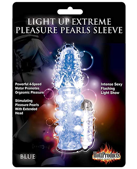 Funda Wet Dreams Pearl Light Up Vibrating Pleasure Blue - Cake Sex Shop