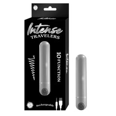 Vibrador Intense Travelers-Silver - Cake Sex Shop