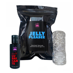 Set Masturbador Jelly Pleaser - Cake Sex Shop 2
