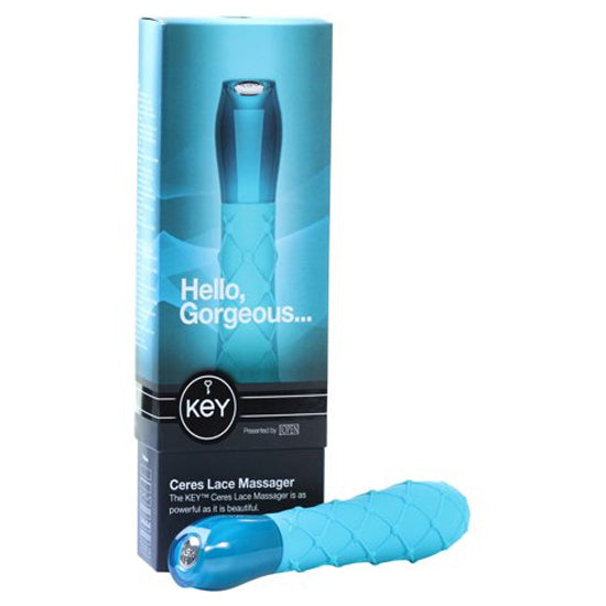 Vibrador Key Ceres Lace Robin Egg Blue - Cake Sex Shop