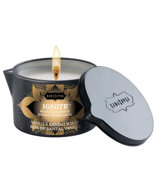 Vela Ignite Mássage Candle Vanilla Sandlewood de Kama Sutra - Cake Sex Shop