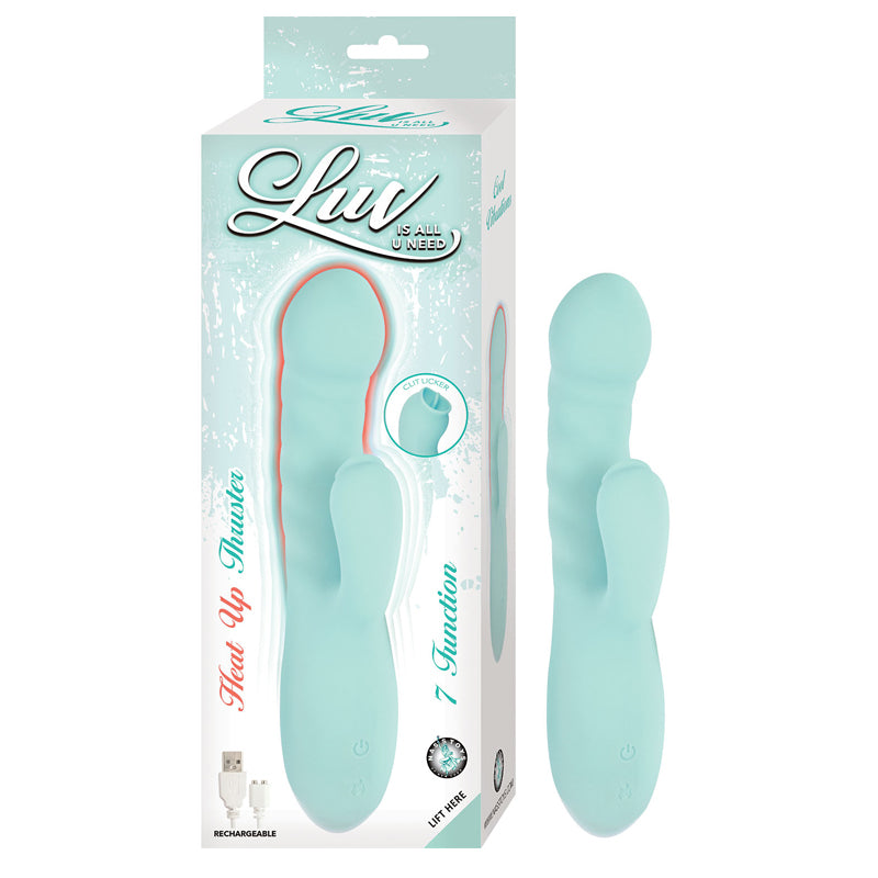 Vibrador Luv Heat Up Thruster-Aqua - Cake Sex Shop