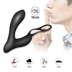 Masajeador de Próstata con Doble Anillo y Vibración -Prostate Massage II - Cake Sex Shop 2 3 4