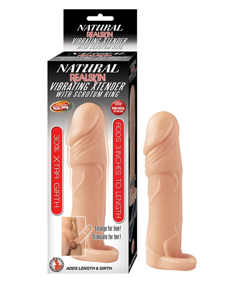 Extensión Natural Realskin Vibrating Xte - Cake Sex Shop
