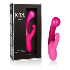 Vibrador Opal Dual Vibrating Glass Massager - Pink - Cake Sex Shop