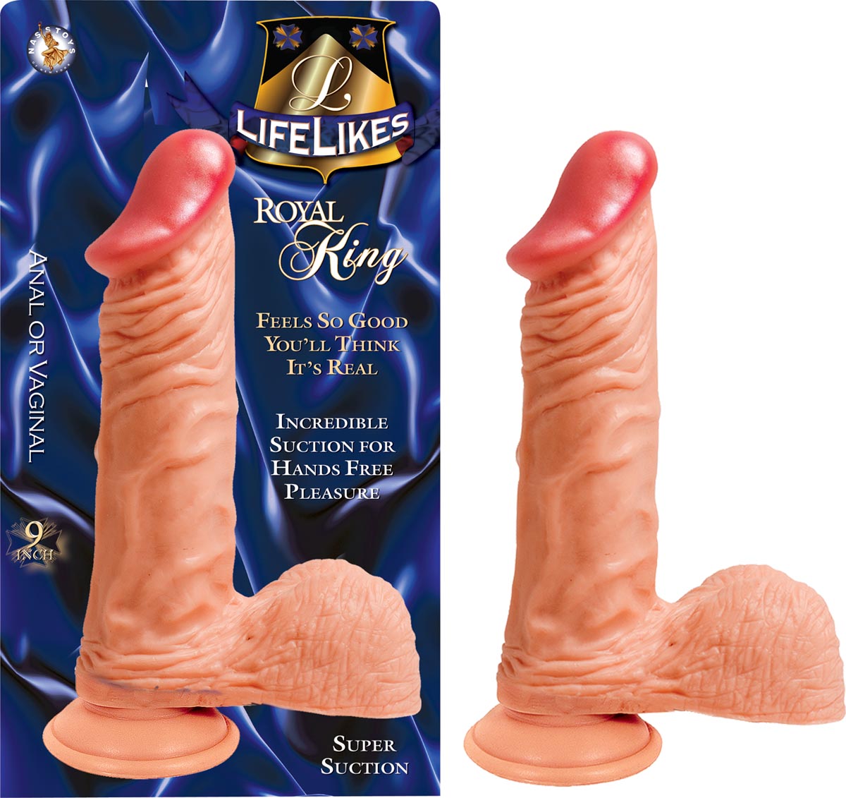 Dildo Lifelike Royal King 9" - Cake Sex Shop