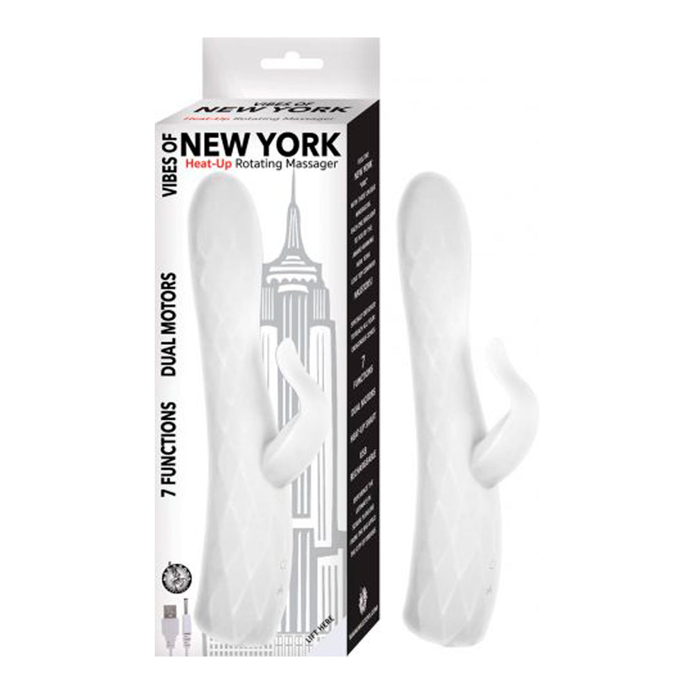 Vibrador Vibes Of New York Heat-Up Rotating Massager-White - Cake Sex Shop