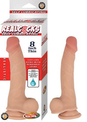 Dildo Realcocks Self Lubricating 8" Flesh - Cake Sex Shop
