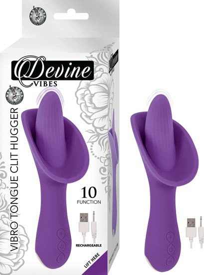 Vibrador Vibro Tongue Clit Hugger Purple - Cake Sex Shop