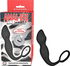 Plug Anal-Ese Collection Buttplug Cockring Black - Cake Sex Shop