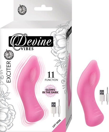 Vibrador Devine Vibes Exciter Glow in the Dark Pink - Cake Sex Shop