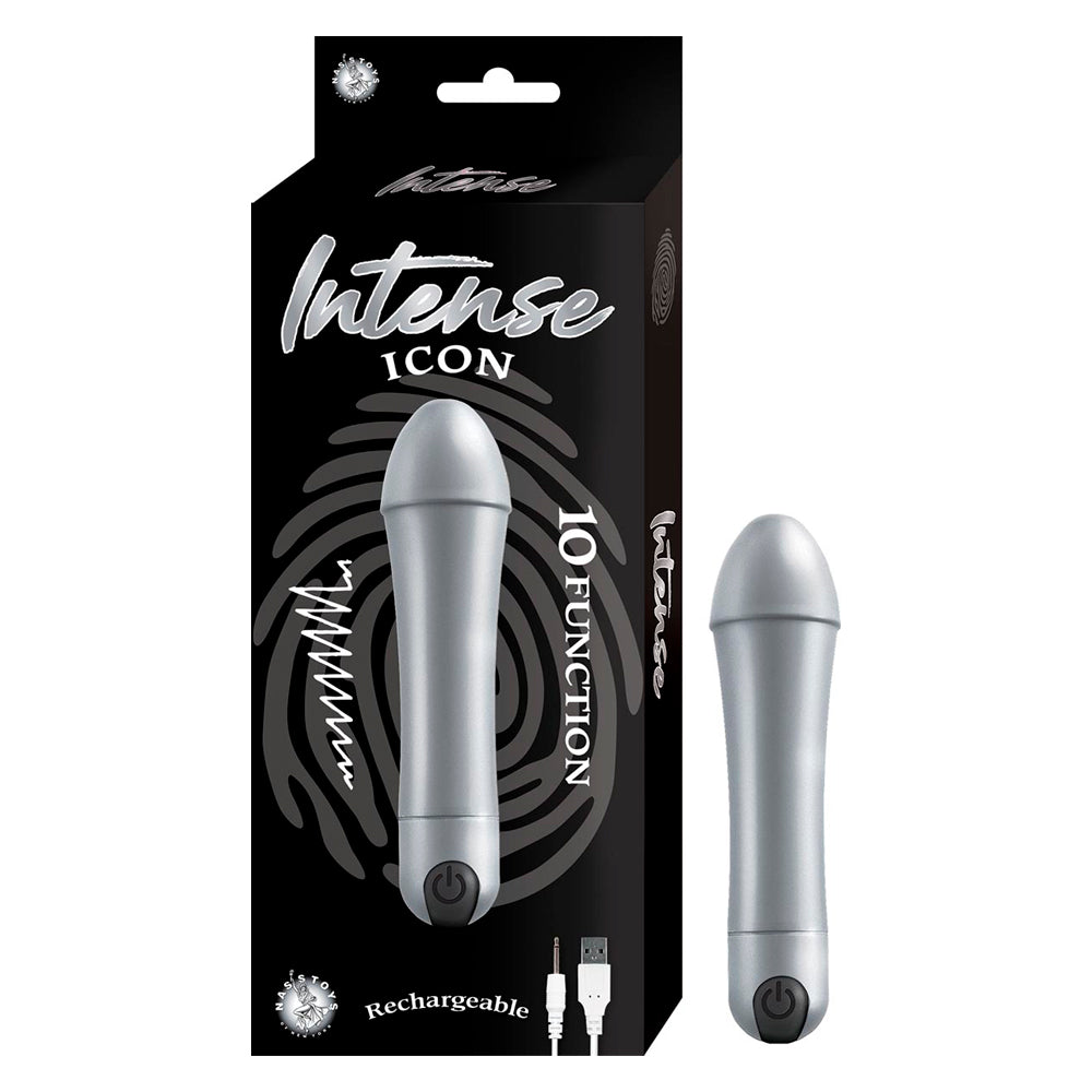 Vibrador Bala Intense Icon-Silver - Cake Sex Shop