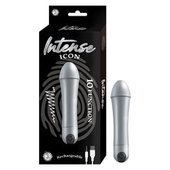 Vibrador Bala Intense Icon-Silver - Cake Sex Shop
