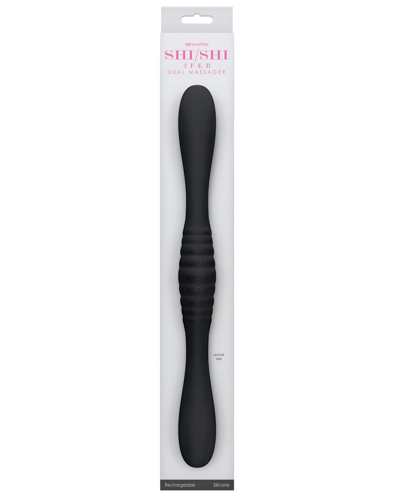 Vibrador Shi/Shi Dual Massager Black - Cake Sex Shop