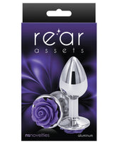 Plug Anal Rear Assets - Rose - Medium - Purple - Cake Sex Shop