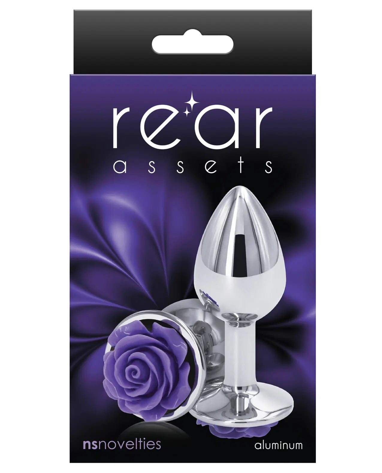 Plug Anal Rear Assets - Rose - Small - Purple - Cake Sex Shop