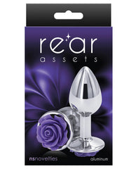 Plug Anal Rear Assets - Rose - Medium - Purple - Cake Sex Shop