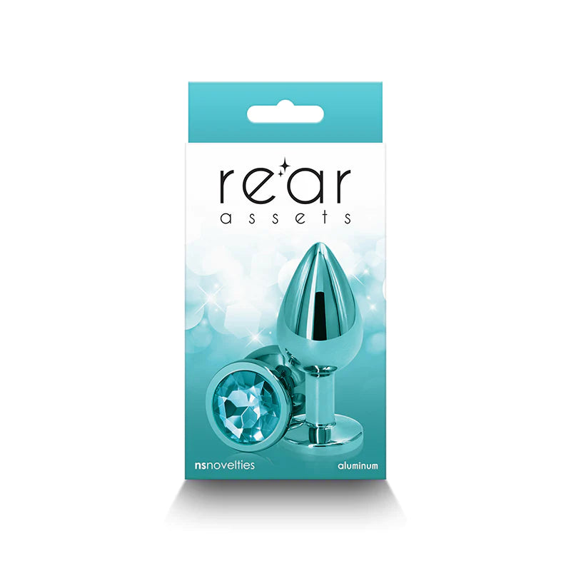 Plug Anal Rear Assets - Small - Teal - Cake Sex Shop