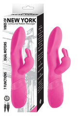 Vibrador Vibes Of New York Contoured Rabbit Massager Pink - Cake Sex Shop