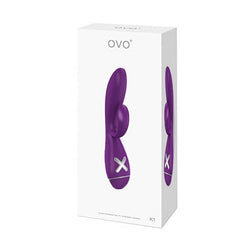 Vibrador Ovo K1 Rabbit - Violet - Cake Sex Shop